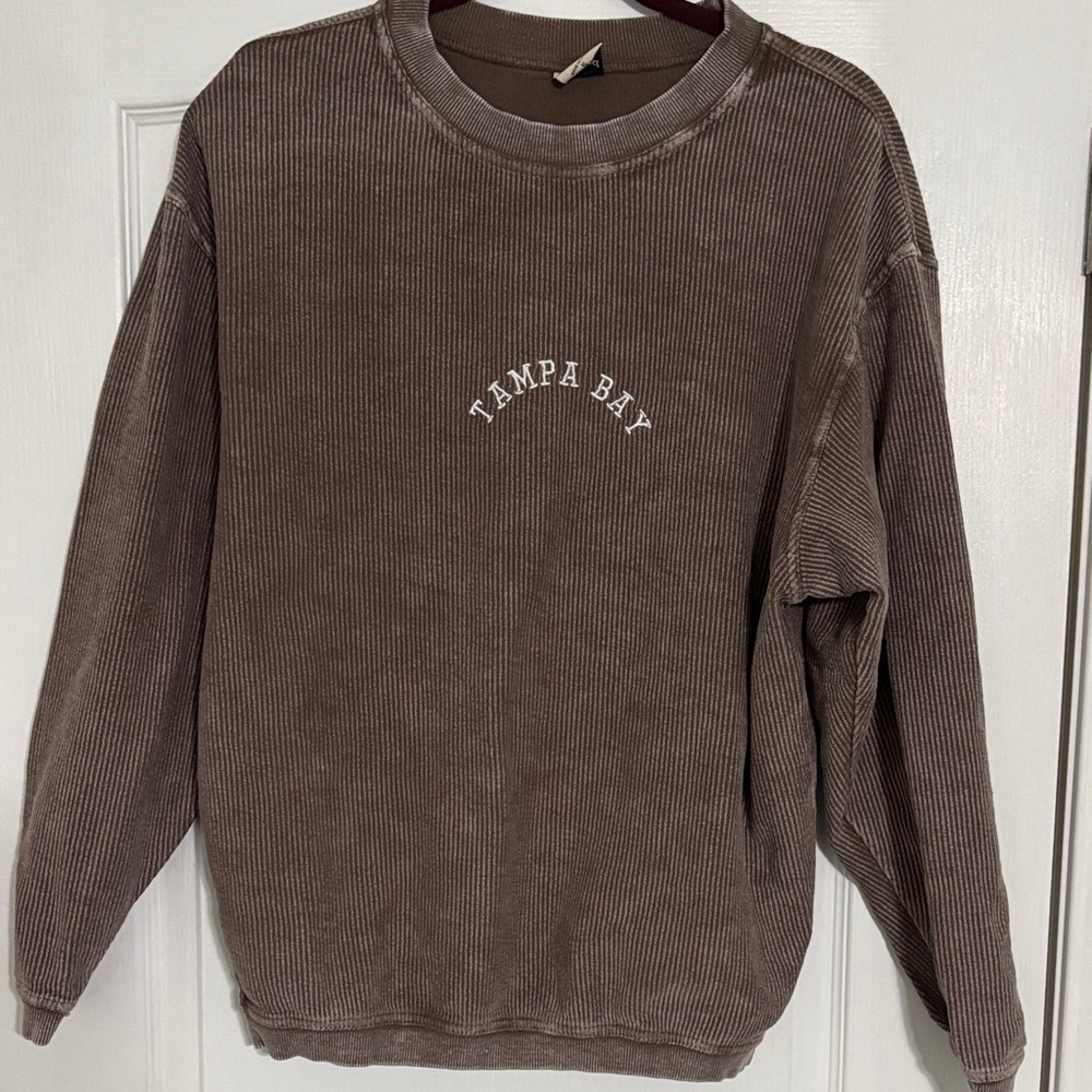 Chicka-d Corded Crew Neck Sweatshirt